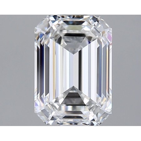 Diament laboratoryjny bezbarwny szlif szmaragdowy, 1.75ct, VVS2, E, IGI LG720575852