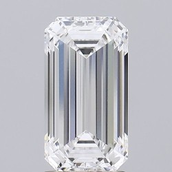Diament laboratoryjny bezbarwny szlif szmaragdowy, 2.58ct, VVS1, D, GIA 1483468214