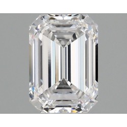 Diament laboratoryjny bezbarwny szlif szmaragdowy, 1.54ct, VVS2, D, IGI LG678576516