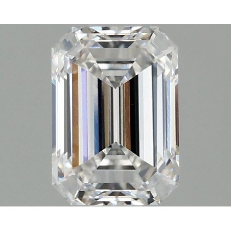 Diament laboratoryjny bezbarwny szlif szmaragdowy, 1.53ct, VVS2, E, IGI LG674557373