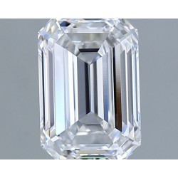 Diament laboratoryjny bezbarwny szlif szmaragdowy, 1.55ct, VVS1, D, IGI LG722526552