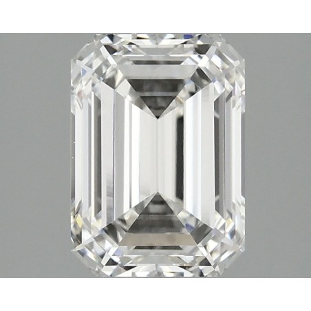 Diament laboratoryjny bezbarwny szlif szmaragdowy, 2.1ct, VVS1, F, IGI LG735515514