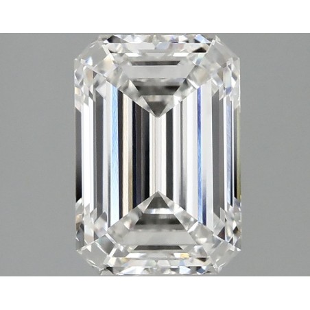 Diament laboratoryjny bezbarwny szlif szmaragdowy, 2.1ct, VVS1, F, IGI LG735515566