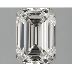 Diament laboratoryjny bezbarwny szlif szmaragdowy, 2.1ct, VVS2, F, IGI LG735539697