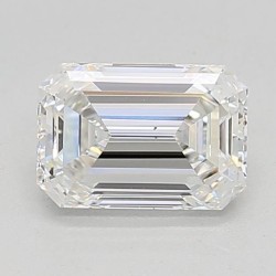 Diament laboratoryjny bezbarwny szlif szmaragdowy, 1.48ct, VVS2, E, IGI LG639489515