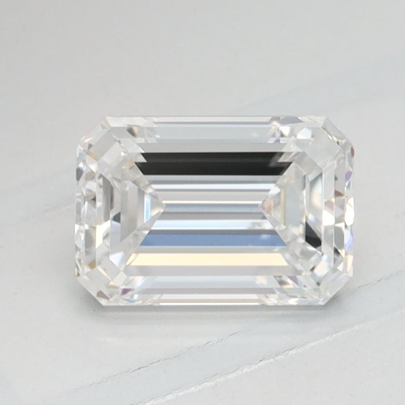 Diament laboratoryjny bezbarwny szlif szmaragdowy, 1.0ct, VVS1, D, IGI LG741594893