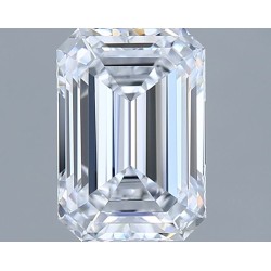 Diament laboratoryjny bezbarwny szlif szmaragdowy, 1.34ct, VVS1, D, IGI LG722552735