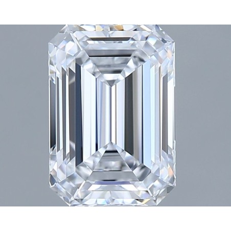 Diament laboratoryjny bezbarwny szlif szmaragdowy, 1.34ct, VVS1, D, IGI LG722552735