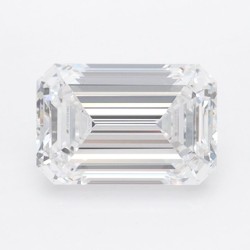 Diament laboratoryjny bezbarwny szlif szmaragdowy, 1.1ct, IF, D, IGI LG700514383