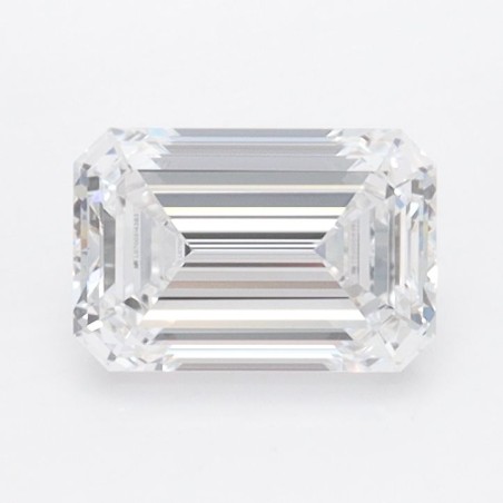 Diament laboratoryjny bezbarwny szlif szmaragdowy, 1.1ct, IF, D, IGI LG700514383