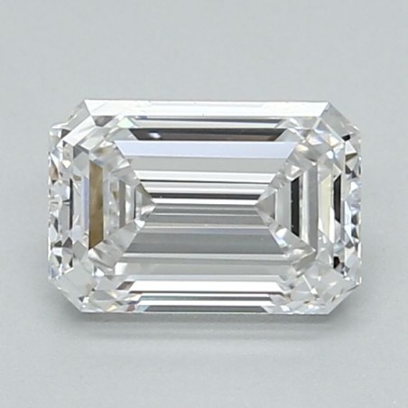 Diament laboratoryjny bezbarwny szlif szmaragdowy, 1.1ct, VVS1, D, IGI LG717526362