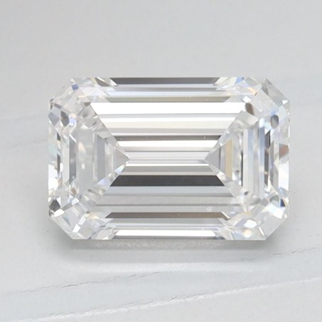 Diament laboratoryjny bezbarwny szlif szmaragdowy, 1.0ct, IF, D, IGI LG741594892