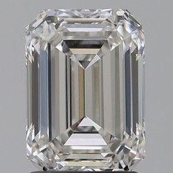 Diament laboratoryjny bezbarwny szlif szmaragdowy, 2.04ct, VVS2, F, IGI LG729574918