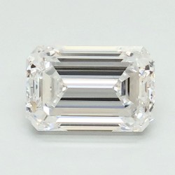 Diament laboratoryjny bezbarwny szlif szmaragdowy, 1.09ct, VVS1, D, IGI LG680521129