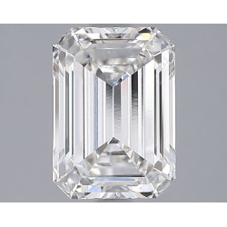 Diament laboratoryjny bezbarwny szlif szmaragdowy, 1.95ct, VVS2, F, IGI LG662469135