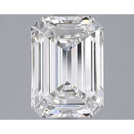 Diament laboratoryjny bezbarwny szlif szmaragdowy, 1.95ct, VVS2, F, IGI LG662469135