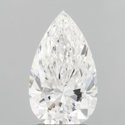 Diament laboratoryjny bezbarwny szlif gruszkowy, 2.37ct, VVS2, F, IGI LG732570896
