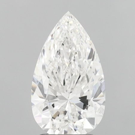 Diament laboratoryjny bezbarwny szlif gruszkowy, 2.37ct, VVS2, F, IGI LG732570896