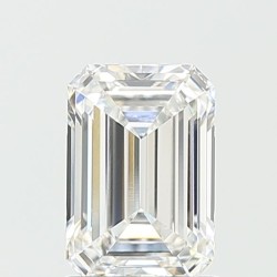 Diament laboratoryjny bezbarwny szlif szmaragdowy, 1.58ct, VVS2, E, IGI LG656415845