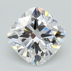 Diament laboratoryjny bezbarwny szlif poduszkowy brylantowy, 1.56ct, VVS2, D, GIA 2494058094