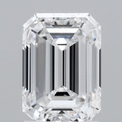 Diament laboratoryjny bezbarwny szlif szmaragdowy, 2.14ct, VVS2, D, IGI LG687526927