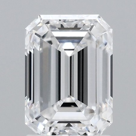 Diament laboratoryjny bezbarwny szlif szmaragdowy, 2.14ct, VVS2, D, IGI LG687526927