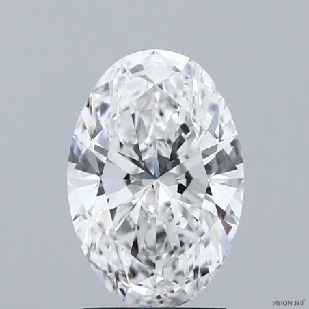Diament laboratoryjny bezbarwny szlif owalny, 2.13ct, VVS1, E, IGI LG729512212
