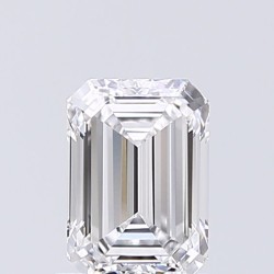 Diament laboratoryjny bezbarwny szlif szmaragdowy, 1.01ct, VVS2, D, IGI 627425126