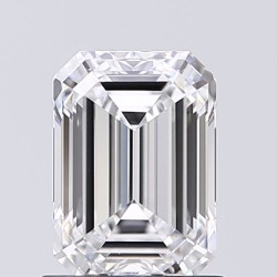 Diament laboratoryjny bezbarwny szlif szmaragdowy, 1.01ct, VVS2, D, IGI LG627487410