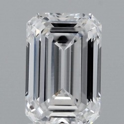 Diament laboratoryjny bezbarwny szlif szmaragdowy, 2.13ct, VVS2, D, IGI LG707528066