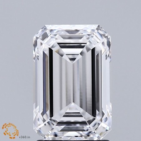 Diament laboratoryjny bezbarwny szlif szmaragdowy, 2.13ct, VVS1, D, IGI LG729512427