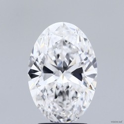 Diament laboratoryjny bezbarwny szlif owalny, 2.54ct, VVS2, D, IGI LG739511752