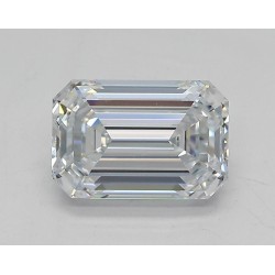 Diament laboratoryjny bezbarwny szlif szmaragdowy, 1.51ct, VVS2, D, IGI LG660415782