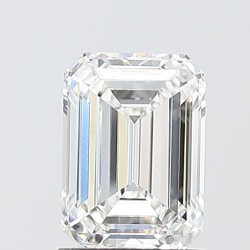 Diament laboratoryjny bezbarwny szlif szmaragdowy, 1.59ct, VVS2, E, IGI LG741584451