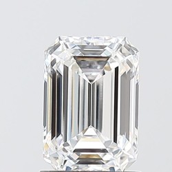 Diament laboratoryjny bezbarwny szlif szmaragdowy, 1.52ct, VVS2, D, IGI LG741584453