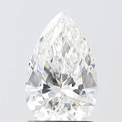 Diament laboratoryjny bezbarwny szlif gruszkowy, 1.51ct, VVS2, E, IGI LG740506799