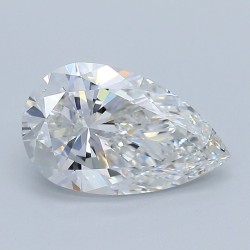 Diament laboratoryjny bezbarwny szlif gruszkowy, 2.0ct, VVS2, E, IGI LG598387688