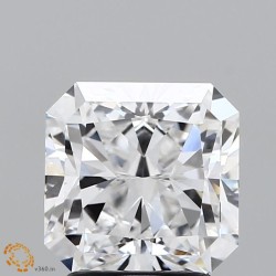 Diament laboratoryjny bezbarwny szlif radiant kawadratowy, 2.53ct, VVS2, D, IGI LG633447691
