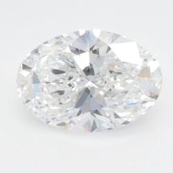 Diament laboratoryjny bezbarwny szlif owalny, 1.53ct, VVS2, D, IGI LG655445567
