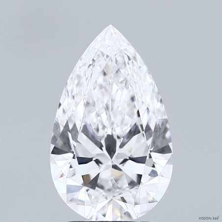 Diament laboratoryjny bezbarwny szlif gruszkowy, 2.52ct, VVS2, E, IGI LG741529679