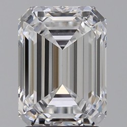 Diament laboratoryjny bezbarwny szlif szmaragdowy, 2.51ct, VVS2, D, GIA 6505464501