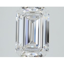 Diament laboratoryjny bezbarwny szlif szmaragdowy, 2.91ct, VVS2, D, GIA 5493626833