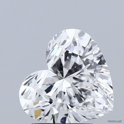 Diament laboratoryjny bezbarwny serce, 2.32ct, VVS2, E, IGI LG718505233