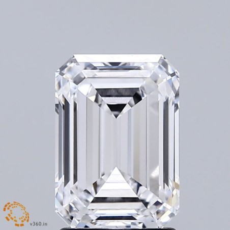 Diament laboratoryjny bezbarwny szlif szmaragdowy, 2.08ct, VVS2, D, IGI LG712552390