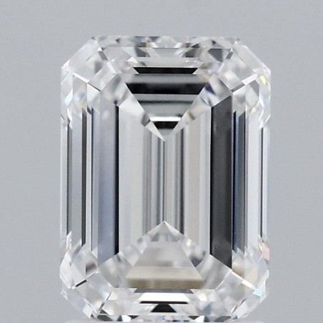 Diament laboratoryjny bezbarwny szlif szmaragdowy, 2.1ct, VVS1, D, IGI LG685593414
