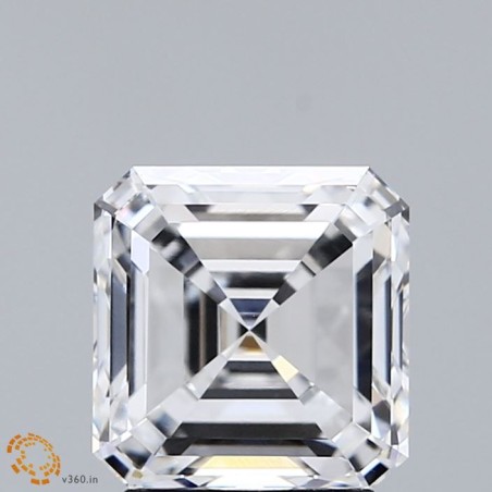 Diament laboratoryjny bezbarwny szlif szmaragdowy kwadratowy, 2.73ct, VVS2, E, IGI LG662485224