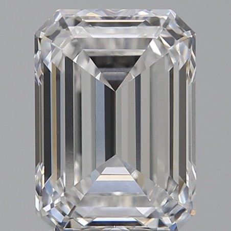 Diament laboratoryjny bezbarwny szlif szmaragdowy, 2.53ct, VVS1, E, IGI LG677517137