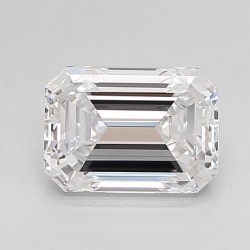 Diament laboratoryjny bezbarwny szlif szmaragdowy, 1.61ct, VVS2, D, IGI LG662408417