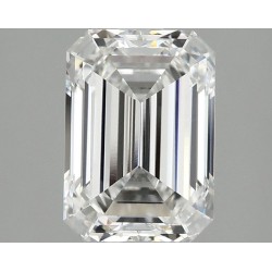 Diament laboratoryjny bezbarwny szlif szmaragdowy, 2.1ct, VVS2, E, IGI LG737550637