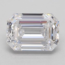 Diament laboratoryjny bezbarwny szlif szmaragdowy, 1.08ct, IF, D, IGI LG619443269